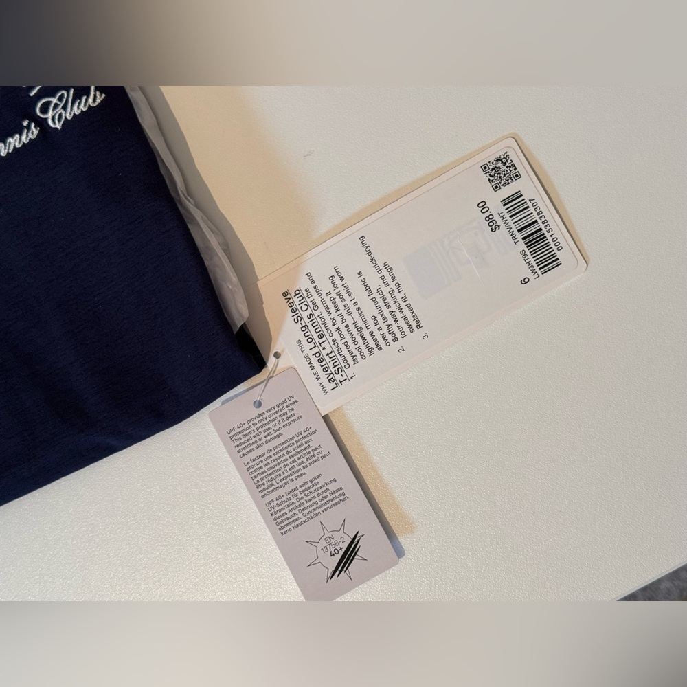 Lululemon Layered Long-Sleeve T-Shirt *Tennis Club
True Navy / White - Picture 8 of 9